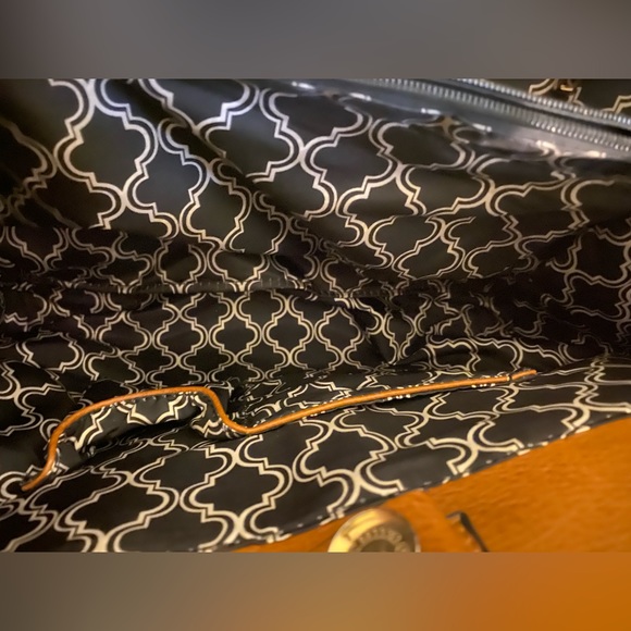 Camel brown large satchel - Picture 4 of 5